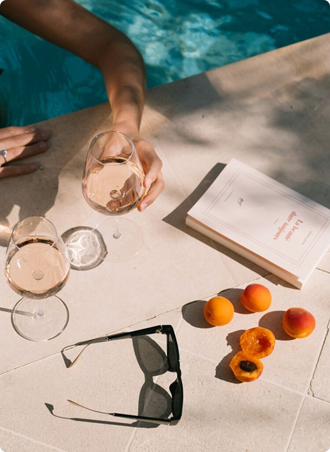 Relaxing Poolside Drinks
